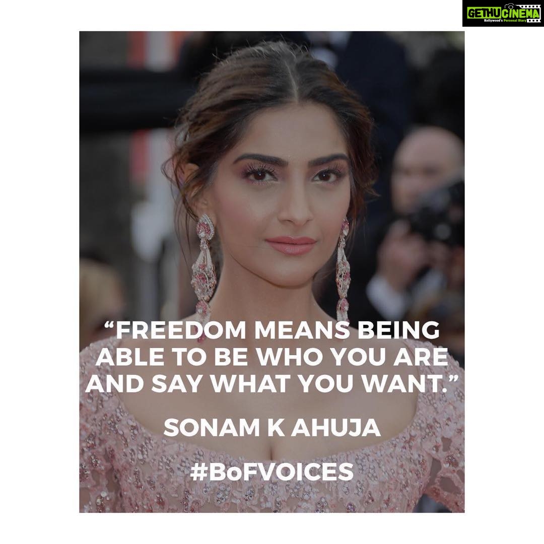 Sonam Kapoor Instagram - So happy and proud to be a part of this #BoFVoices @imranamed @bof