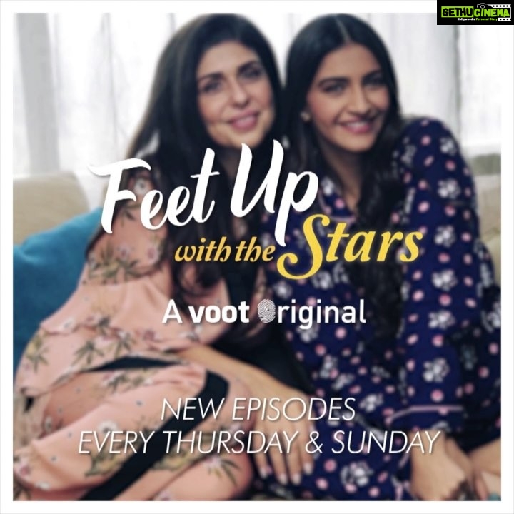 Sonam Kapoor Instagram - Watch Anaita ask me some seriously squirm worthy questions, uncut and uncensored on Feet Up with the Stars. 🙈 Only on Voot. @Voot @anaitashroffadajania #FeetUpWithTheStars