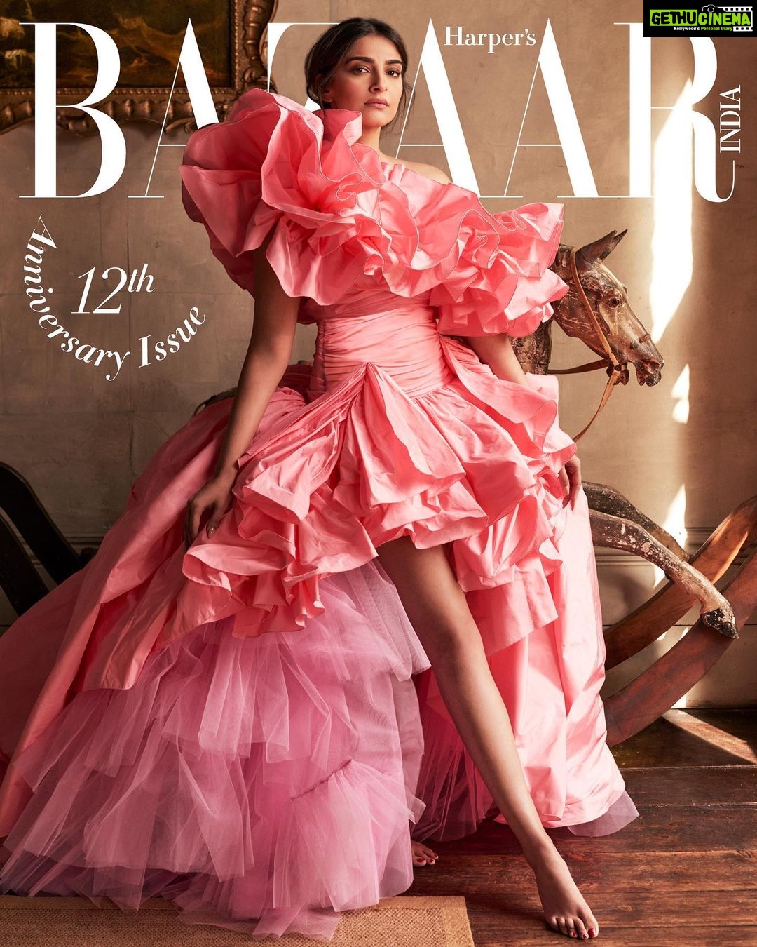 Sonam Kapoor Instagram - #Bazaarturns12 @bazaarindia Digital Editor: Nandini Bhalla (@nandinibhalla ) Photographs by: Damian Foxe (@damianfoxe ) Styled by: Elad Bitton (@mrbitton ) Hair: Dayaruci (@dayaruci ) at @thewallgroup Make-up: Maria Asadi (@official_maria_asadi ) Stylist’s assistant: Rachel Allen Actor’s Reputation Management: @media.raindrop U.K. publicist : @chandnimodha_ Post production : @loveretouch Outfit : @giambattistavalliparis