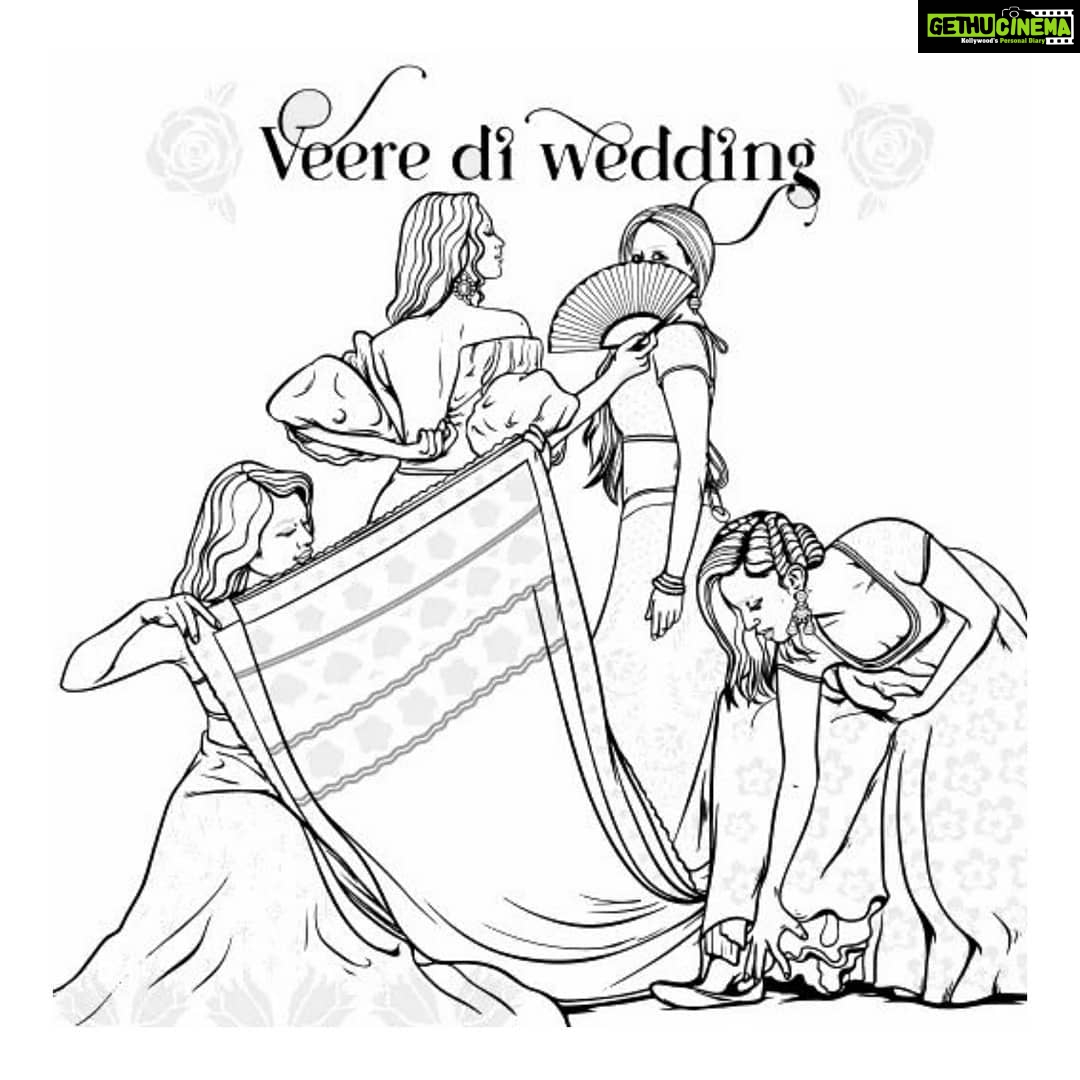 Sonam Kapoor Instagram - It’s time for the #VDWContest! Here's your chance to win awesome Veere Di Wedding goodies! Look for these lovely Veere Di Wedding inspired pictures on @incolourapp, colour it in your favourite happy colours and post your entries in the comments below. Last day to post your entries is 4 June at 5pm. Winners will be announced on 6 June at 5 pm. All the best! Download Incolour on Google Play at: http://bit.ly/googleplayincolour #ContestAlert #Contest #Incolour #VeereDiWedding