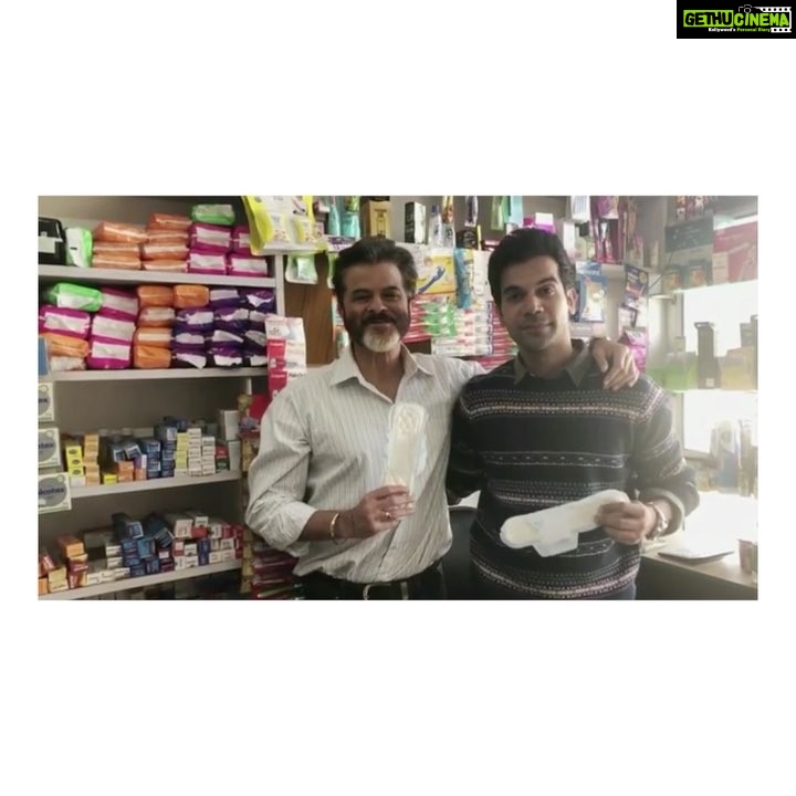 Sonam Kapoor Instagram - #Repost @anilskapoor ・・・ Thank you @arjunkapoor. @rajkummar_rao & I are just out here hanging out in a chemist’s shop holding a pad. Yes, that’s a Pad in my hand & there's nothing to be ashamed about. It's natural! Period. @padmanthefilm #PadManChallenge. I challenge @oprah @madhuridixitnene & @priyankachopra