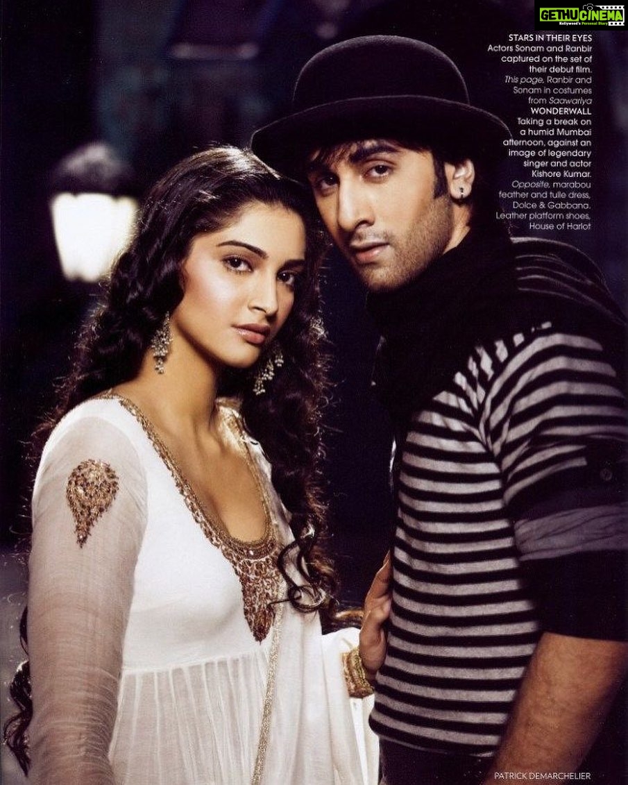 Sonam Kapoor Instagram - 13 years ago I debuted with Saawariya. Each and every moment in this industry has been a blessing. The good bad and ugly has all been intensely cinematic. Thank you India and thank you to each and every filmmaker who believed in me. I’ve been blessed to have worked with the best who’ve pushed me to give my best. ( This image is also my first photo shoot ever, shot by the incredible @patrickdemarchelier for @vogueindia . )