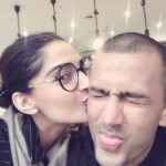 Sonam Kapoor Instagram - Our first picture together.. 4 years ago today I met a vegan who could do complicated yoga positions and speak about retail and business with the same ease. I found him unbelievably cool and sexy., he still makes my heart race and grounds me at the same time. Nothing compares to you @anandahuja , your compassion, kindness, generosity and smarts are incredibly attractive but so is your moodiness and your annoying perfectionism. Thank you for being my partner and standing besides me for these 4 years. They have been my most fulfilling. Happy happy anniversary husband. I’m soo thrilled I get to keep you for the rest of my life. I love you the most and I know you love me the best and the most. That I promise you is the greatest gift I’ve ever received. ❤️ #everydayphenomenal London, United Kingdom