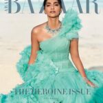 Sonam Kapoor Instagram - “Fashion and art is in my blood” 💙 See link in bio to read the article For @harpersbazaararabia, The Heroine Issue, March 2020 Editor in Chief @oliviaphillipbazaar Photographer @ericguillemainphoto Fashion Director @anna_castan Jewellery @bulgari Dress @ralphandrusso Make up @artinayar Hair @alpakhimani Set Designer: @styleisnecessity