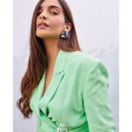 Sonam Kapoor Instagram - Chaos makes the muse! Outfit: @osmanstudio Earrings: @the.peterdo Shoes: @gianvitorossi Styled by: @rheakapoor Assisted by: @vani2790 @manishamelwani @sanyakapoor @ria.kothari Makeup: @tanvichemburkar Hair: @jrmellocastro Photographed by @thehouseofpixels