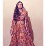Sonam Kapoor Instagram - In The Lost Letters Printed Lehenga from the Masaba x Rhea Collection! #TheChroniclesOfFemininity @rheakapoor @masabagupta Earrings - @amrapalijewels Hair - @bbhiral Makeup - By me! 💁🏽‍♀️ 📸- @thehouseofpixels