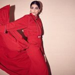 Sonam Kapoor Instagram - Lucky Red Riding Hood For Zoya Factor Promotions Outfit @notebook.official Bag @bagsbyanqi Style @rheakapoor Team @manishamelwani @vani2790 @sanyakapoor @navyachanana Beauty @artinayar Hair @alpakhimani Manager @neeha7 Photographs @thehouseofpixels