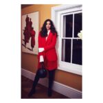 Sonam Kapoor Instagram - Shoe love is true love! 💖👢 #LadyInRed #SuitedUp Outfit: @emiliawickstead Boots: @stuartweitzman Bag: @gucci Hair: @bbhiral Makeup: @artinayar 📷: @thehouseofpixels