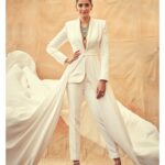 Sonam Kapoor Instagram - In a custom @ralphandrusso couture tuxedo Jewellery by @chopard 👠 by @jimmychoo Styled by @rheakapoor Assisted by @manishamelwani & @vani2790 Hair by @bbhiral Make up by @artinayar 📸: @thehouseofpixels #chopardparfums #festivaldecannes #cannes2019 #SonamAtCannes