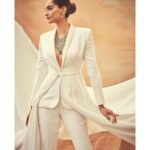 Sonam Kapoor Instagram – The French Riviera suits me.. In a custom @ralphandrusso couture tuxedo 
Jewellery by @chopard 👠 by @jimmychoo
Styled by @rheakapoor
Assisted by @manishamelwani & @vani2790
Hair by @bbhiral 
Make up by @artinayar 📸: @thehouseofpixels
#chopardparfums #festivaldecannes #cannes2019 #SonamAtCannes