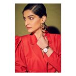 Sonam Kapoor Instagram - Style, sophistication and refinement at its finest. Each experience curated by IWC Watches reflects these values and is made even more memorable by my IWC family. @iwcwatches_india Hair: @rohit_bhatkar Makeup: @tanvichemburkar Outfit: @eudonchoi Bag and shoes: @louisvuitton Styled by : @rheakapoor Assisted by: @sanyakapoor @spacemuffin27 📷: @thehouseofpixels #IWCwatches #IWC #ladyinred #wristgame #armcandy