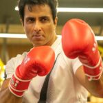 Sonu Sood Instagram - I wore my boxing gloves not to train…. …. …. But to click this picture 😂 🥊