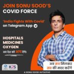 Sonu Sood Instagram - Ab poora desh saath aayega Judiye mere Telegram channel *'India Fights With Covid'* par. Haath se haath milayenge...desh ko bachayenge https://t.me/IndiaFightsWithCovid link in bio