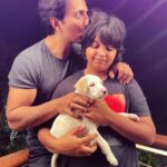 Sonu Sood Instagram - My son decided to adopt this stray puppy who was all alone on the streets of Alibaug, meet Naruto 🐶• @lil_naruto_puppy @ayaansood23