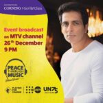 Sonu Sood Instagram – This year has truly shown us the importance of uniting and working towards peace and social justice in many ways, and we’ve found a common language of music to bring us all together.
A global music concert, Peace Through Music by @corninggorillaindia and @playing4change is coming to our homes in India to inspire people to act for peace and justice. Let’s take a small step today and come together to support this cause for a better and peaceful tomorrow. I invite you all to watch the India broadcast of the concert on Saturday, December 26th, 2020, at 9:00PM on @mtvindia channel, followed by streaming on @voot app the next day. Don’t miss the magic created by musicians from across the globe!
 
#PeaceThroughMusic #UN75 #HumanRightsDay @corninggorillaindia , @playing4change, @mtvindia, @voot