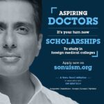 Sonu Sood Instagram – “When I see a suffering patient with limited medical help, I ask myself, why don’t we have enough doctors ?”

Only doctors can help and heal the human kind and make a healthy society.

I want every child who dreams to become a doctor to be a doctor 

I am here today to announce the launch of SONUISM.ORG!!!
It’s my scholarship program is association with ISM EDUTECH to help needy students and fulfill the dreams of becoming a DOCTOR 

come let’s join my mission to make stronger and healthy nation.