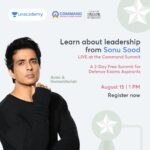 Sonu Sood Instagram – It is always a pleasure to talk to young minds and share my journey, on what inspired me to work for the country and its people during the current challenging times. I am extremely glad to be a part of the @unacademy Command Summit in association with The Hindu Group, and interact with the future protectors of the country. Join my session at 1 PM on Aug 15th, hope to see you all there. 
Register here – unacademy.com/event/command 
#UnacademyCommand #letscrackit