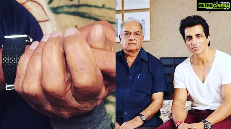 Sonu Sood Instagram - Miss u papa.. it’s been 4 years.. feb 7th will always be the day when life slipped away from my hands forever. Stay happy where ever you are my Hero. Will work hard to make you proud till I see u someday. Before this day I always believed parents are immortal... and that evening broke my belief. 😭Love u always papa..life will never be the same. 💔