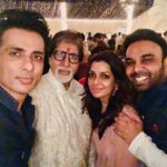 Sonu Sood Instagram - Thank you for all the Love💕 The warmth you all showered made our Diwali more special. Love you loads @amitabhbachchan sir, @bachchan bro @aishwaryaraibachchan_arb @shwetabachchan #jayaji 🙏 @nerobyshaifaliandsatya @abyrao