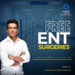 Sonu Sood Instagram – Happy to announce the launch of FREE ENT Surgeries by @Sood_Charity_Foundation🇮🇳
@malvika_sachar 

Lets have the best of Sound, Smell & Taste.

To Register log on to soodcharityfoundation.org