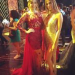 Srinidhi Ramesh Shetty Instagram - At Yamaha Fascino Miss Diva 2017 with Miss Universe 2016 ❤ @irismittenaeremf Dear Iris I hope you had a lovely time here in India 😘 It was amazing to have you here and be part of Miss Diva ❤ Hope you had a nice trip back home and do come back !! Lots of love from India 😘 Two Beautiful gowns by @officialswapnilshinde 😘 Styled by @surabhi_stylefiles ❤ #MissSupranational2016 #MissUniverse2016 ❤