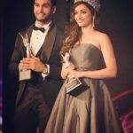 Srinidhi Ramesh Shetty Instagram - #tbt "Pride Of India" moment 💞 #MrWorld2016 #rohitkhandelwal #MissSupranational2016 #SrinidhiShetty #TOI #times 😊