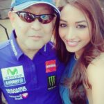 Srinidhi Ramesh Shetty Instagram - With our MD San 😘💝 the most super fun, super cool , super cute MD @asanomajp 💝 #yamahaevent #swagbash #fmx #goa #yamaha #MissSupranational2016 #SrinidhiShetty 💝 Goa, India