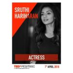 Sruthi Hariharan Instagram - Super nervous and super excited about this one . But something tells me I am gonna have the time of my life ... Being an ardent follower of TED talks, and having the utmost respect for this platform which brings together some outstanding people from various industries, I know the amount of significance this can hold. Many talks have actually impacted so many lives including mine, and now when I am ready to take on the challenge of sharing my bit, I only hope I do justice ... Well, it would be great to have a few of you cheer us on and participate in the - TEDx PESITBSC event on 7th April at 10am . Venue : PESIT (South campus - back in my time we used to call it PESE - for the electronic city reference- things change) So here goes ... another attempt at finding myself ... :) GRAB YOUR PASSES ASAP 😊