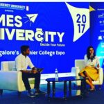 Sruthi Hariharan Instagram - Thank you @timesunivercity and TOI ... special thanks to @theshreyansjain for really sprucing up the whole conversation... One more day left for the expo .. so if you are ready to choose your graduation programme ... then you got to be here at St Joseph's boys high school.. will definitely give you more perspective 😀# And wearing a @sixbuttonsdown - better pics of the attire coming soon :)