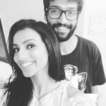 Sruthi Hariharan Instagram - The one boy I can say "love you forever", and mean it :) my greatest critic and a complete opposite .. my baby brother- welcome back to the madness of Bengaluru, from the one year of tranquillity in the Himalayan world 😈 No point tagging cos he thinks social media is one big monster ... I don't wholly disagree 🙄 #kidbrotherbecomingsanyasi #siblingstory #instapost #peace #loveforblackandwhite