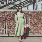 Sruthi Hariharan Instagram – #Lovelock in Europe .. :D
And thus ends @shraddhasrinath and my euro trip … 3 countries . 9 cities . 1300kms by road. All in 3 days… I must admit to the few culture shocks I had – in a good way of course;) And seeing for real all that I have only read and seen in movies and TV – was fantastic! So much beauty .. So much perfection … So much liberation .. Thank you @kannadatalkies – dear Girish, Bharath, Vijay and Saash for everything – you guys are awesome :) Next on cards- shooting for #humblePoliticianNograj :D 
#NewFriends #GreatExperiences Bengaluru International Airport