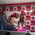 Sruthi Hariharan Instagram - We thought we were posing for a picture !! And then this happened :D #URVI was the first Kannada film to be promoted on Fever 104 - now that's awesome... #Urvi releasing tomorrow guuuys . Watch and let us know what you think :)