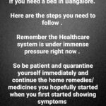 Sruthi Hariharan Instagram - Steps to be followed incase you need a bed . Please note this is specific for Bangalore/Karnataka only . Format for referring a case: 1. Patient name: 2. Age: 3. Area of Residence: 4. Symptoms: 5. SPO2 (Oxygen %): 6. Patient in: Home / Hospital 7. Ward number: 8. BU number: 9. COVID Tested at Center Name: 10. COVID result: Positive SRF ID - 11. Attendant name: 12. Attendant mobile number: 13. Co-morbid conditions (if any): 14. Preferred hospital: Govt hospital OR Pvt Hospital 15. Type of Bed Required: ICU / ICU with Ventilator / HDU / General / With Oxygen @raamkumar.r @annaugustiine @shraddhasrinath @vyduryalokesh @sonugowda @thizizradhika @rakshitshetty @sathish_ninasam_official @dhananjaya_ka @bangalore_times #share #staysafe #inthistogether #dmforhelp