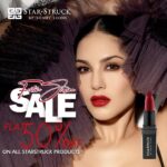 Sunny Leone Instagram – You read it right!! There is a flat 50% OFF on all @starstruckbysl products!! 💄❤️🤩 This offer is valid only on www.suncitystore.com and till 16th Oct only!! Get your #diwali gift now 
#SunnyLeone #Cosmetics #sale #fashion Sunny Leone