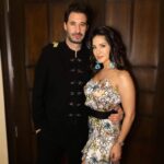 Sunny Leone Instagram - About last night!! 😘😘 @dirrty99 Shimmering the night with #CHAMPAGNESPARKLE liquid lip color by @starstruckbysl . . Lips: Champagne Sparkle by #StarStruckbySL Outfit: @salitananda Accessories: @bellofox Styled by @hitendrakapopara Styling Asst @shiks_gupta25 & @sameerkatariya92 HMU @devinanarangbeauty @jeetihairtstylist The Leela Palace Chennai