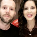 Sunny Leone Instagram – Don’t ask why!! We are just weird! @tomasmoucka