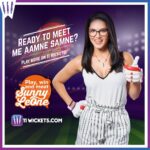 Sunny Leone Instagram - "Don't miss the chance to meet me! Download @11wickets app - bit.ly/11wicketsappV6 - Proud telecast sponsor of Bangladesh Premier League. Visit the website for more information - www.11wickets.com #GyaanKiKamai #11Wickets #SunnyLeone #BangladeshPremierLeague