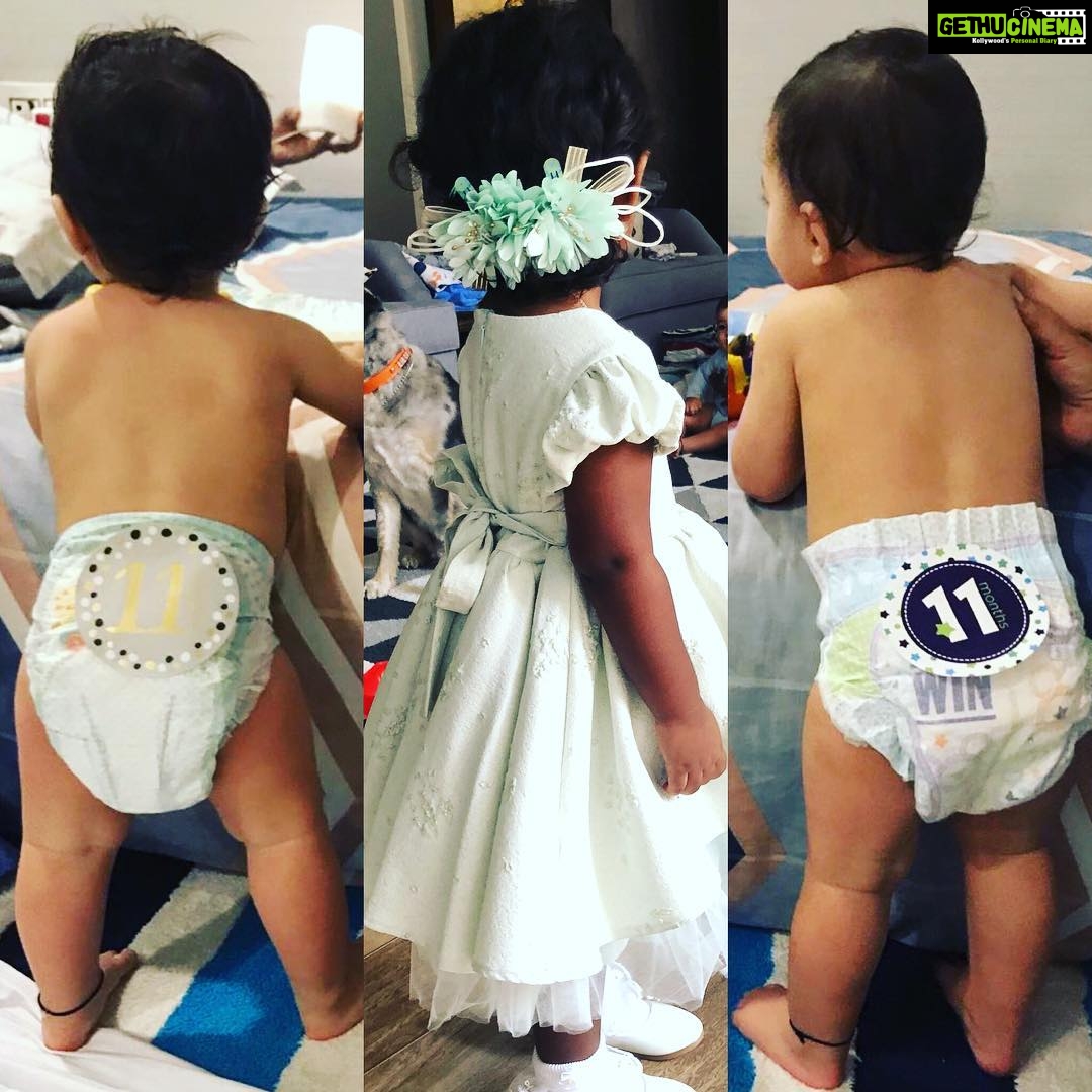 Sunny Leone Instagram - A year and a half ago our (@dirrty99) lives changed with the most beautiful little girl and now 11month have past with these two precious little boys! Can’t believe it’s almost a year! I’ve cherished every second with all three and may God Bless us to live the longest lives so I get to see you three always! Happy 11th month boys!