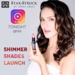 Sunny Leone Instagram – Hey everyone!! I am so excited to announce that I will be launching my #Shimmer Diwali edition shades tonight at 9pm IST LIVE !!
Stay tuned for some more exciting news as well 🤩

#SunnyLeone #NewShades #newlaunch #ShimmerShades #LIVE