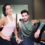 Sunny Leone Instagram – Working out with @dirrty99 Baku