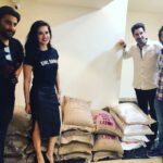 Sunny Leone Instagram – Today @dirrty99 and I hopefully will able to feed a few of the many people in Kerala that need a warm meal with 1200kg’s (1.3tons) of rice and daal. I know it’s not a dent in what actually needs to be sent and I wish I could do more.  Humanity at its finest @_prat @suved @siddhanthkapoor the men that arranged an amazing event at “B” in Juhu to bring help to those in need! You guys are so amazing!