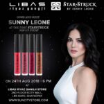 Sunny Leone Instagram – Hey everyone!! I am so excited to announce that @starstruckbysl will have its first ever POP-UP store in Mumbai from 23rd Aug to 1st Sept!

And I will be meeting select few fans who have purchased the 3pc LipKits from the store or www.suncitystore.com on 24th August at 6pm!! So start buying now and get a chance to meet me!!