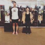 Sunny Leone Instagram - Part of leg day with the beast @lian_wentzel and by the way this was so hard...had to do it 4times with weights and then twice with no weights. Destroyed!!!