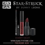 Sunny Leone Instagram – Give your lips Shine, Color and Volume for every Occasion. 
Discover the @StarStruckbySL 3pc Lip Kits.
These are the only Lip Kits you’ll need!!
#Cinnamon #StarryNight #CherryBomb 
Buy: www.suncitystore.com 
@sunnyleone @dirrty99 @suncitystore @starstruckbysl 
#SunnyLeone #Fashion #Cosmetics #LipKits