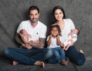 Sunny Leone Instagram - God's Plan!! June 21st, 2017 was the day @dirrty99 and I found out that we might possible be having 3children within a short amount of time. We planned and tried to have a family and after so many years our family is now complete with Asher Singh Weber, Noah Singh Weber and Nisha Kaur Weber. Our boys were born a few weeks ago but were alive in our hearts and eyes for many years. God planned something so special for us and gave us a large family.We are both the proud parents of three beautiful children. Surprise everyone!