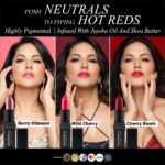 Sunny Leone Instagram - @starstruckbysl got you covered - From Neutral NUDES to hot REDS; a shade for your every mood 💄💋 . . Available on www.starstruckbysl.com . . #SunnyLeone #crueltyfreemakeup #crueltyfree #cosmetics #makeup #MadeInIndia 🇮🇳 #luxurymakeup #intensemattelipstick #lipshade