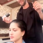 Sunny Leone Instagram – ‪What it takes to become a MAN for Tera Intezaar in our song “Barbie Girl” my extremely talented mad scientist @tomasmoucka you are so talented!! Love you ‬