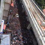 Sunny Leone Instagram – My car in literally a sea of love in Kerala!! Thanks #fone4