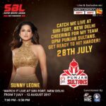 Sunny Leone Instagram - Hey everyone!! Catch me LIVE tonight at Siri Fort, New Delhi where I will be cheering for my team @punjabsultans in @superboxingleague 7pm onwards!! #SunnyLeone