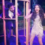 Sunny Leone Instagram – Haha locked @rannvijaysingha up! Time for me to do all the talking!! Hahahahahaha